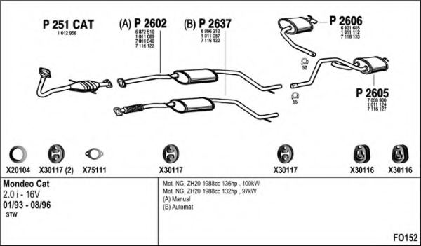 FENNO FO152 Exhaust System
